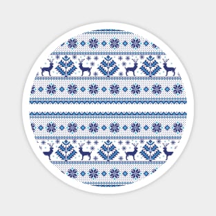 Ethnic blue ornament #7 Magnet